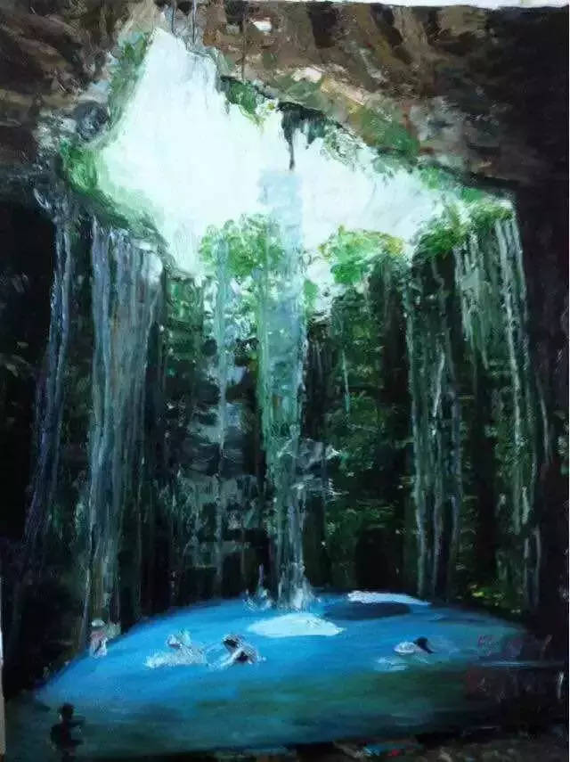 一个自闭症儿童的天才画作，其中境界是很多艺术家一生所求的