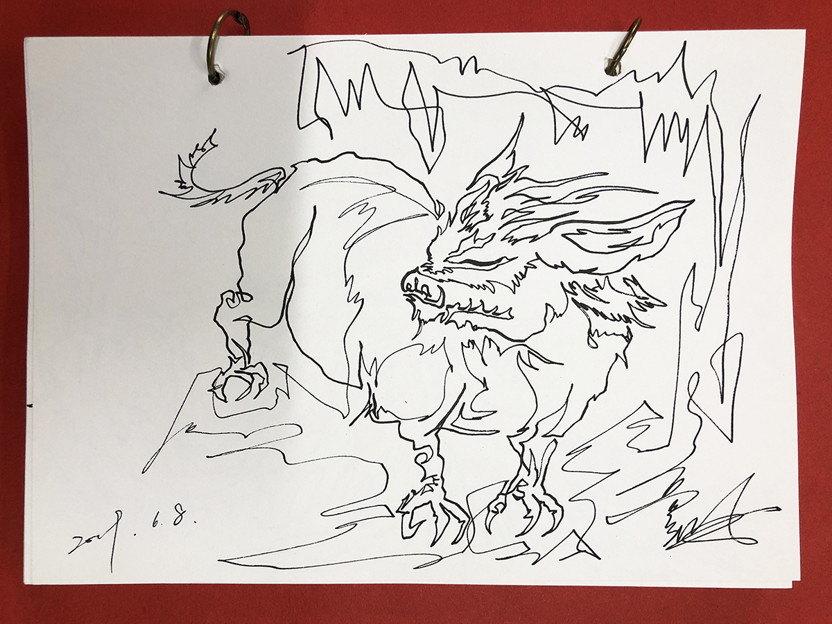 一笔画狸力（山海经）