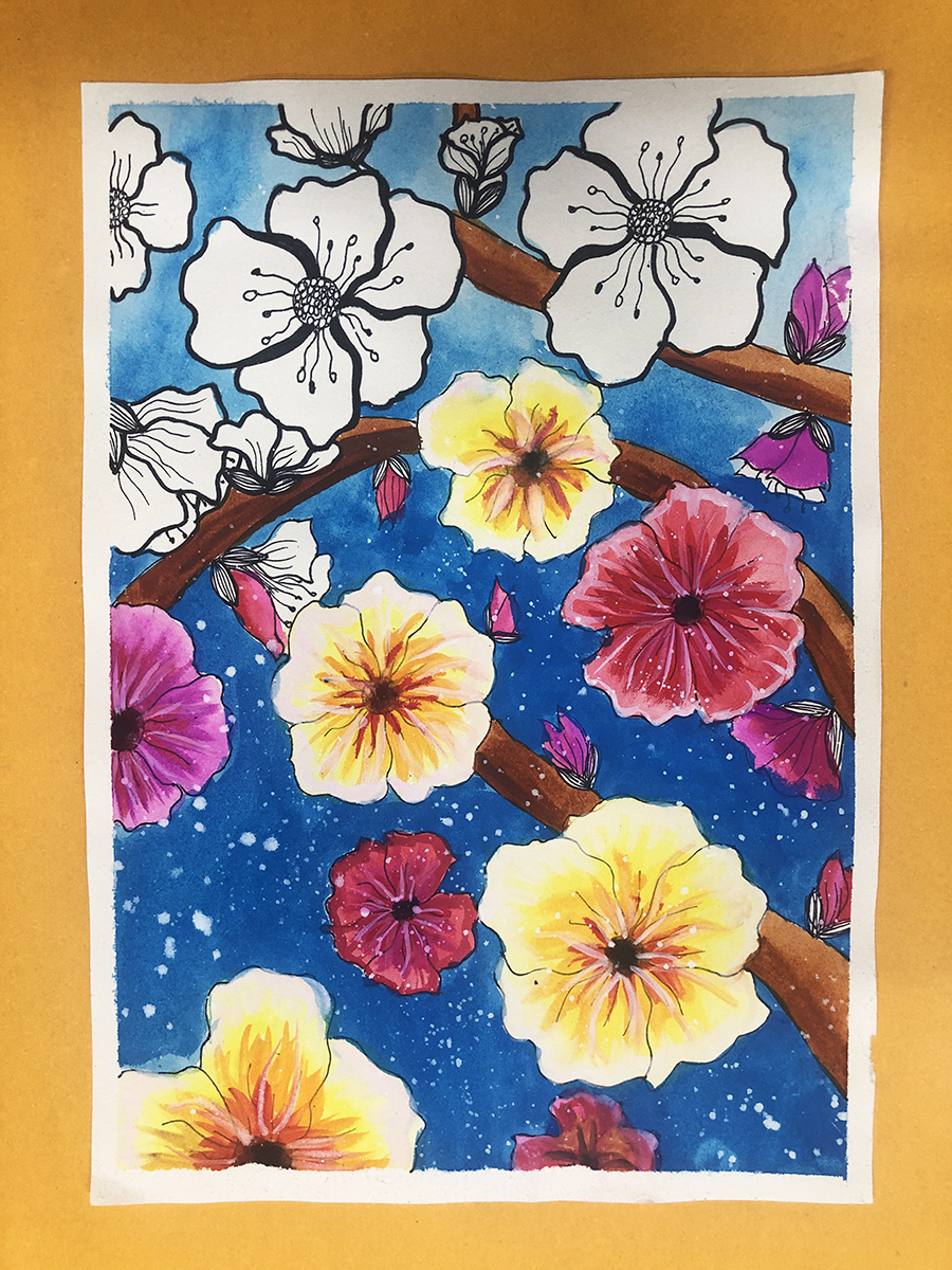 桃花朵朵